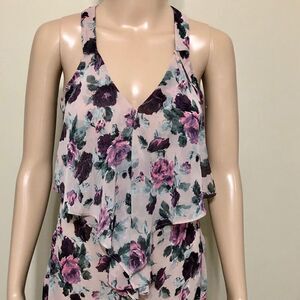 Print Top with Ruffles​